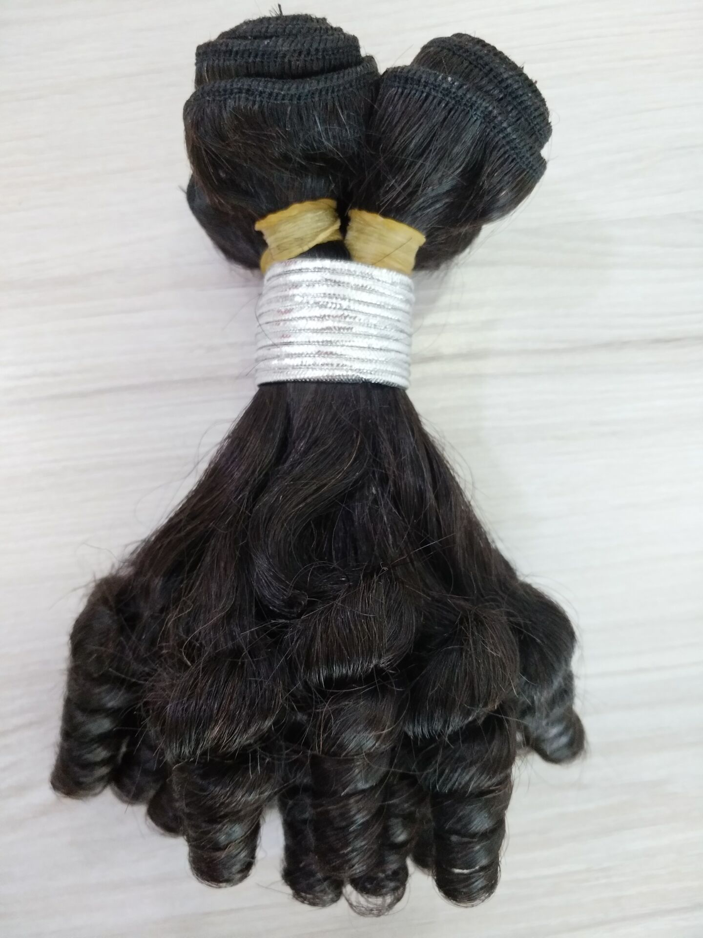 Qingdao Factory unprocessed virgin hair  vendors Afro curl Egg curl hair bundles YL184